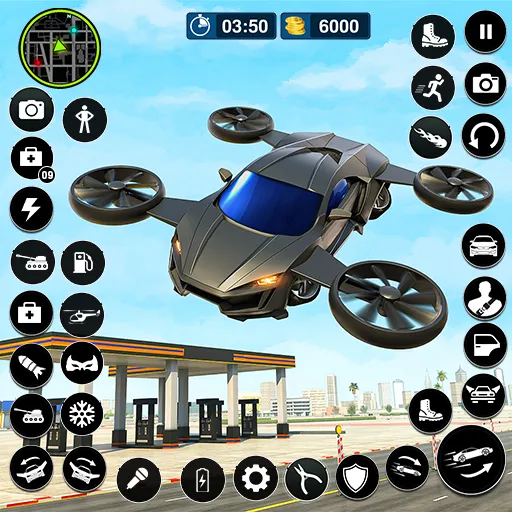 Game icon for Flying Car Simulator: Car Game by Virtual Dream Heroes
