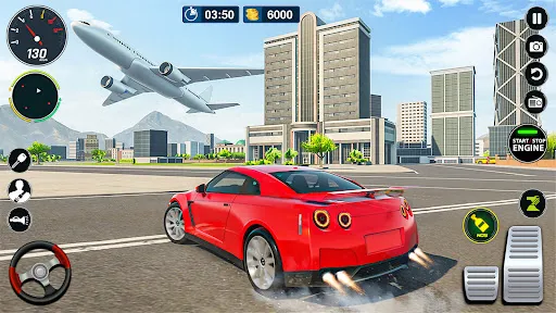 Gameplay screenshot 2 from Flying Car Simulator: Car Game - Strategy game